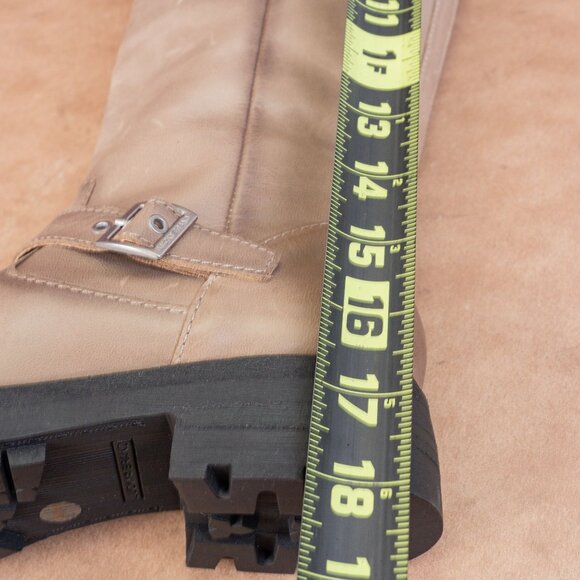 Lucky Brand Women Citere Stone Leather Zip Riding Moto Tall Boots 8US EUR 39 - Picture 9 of 10